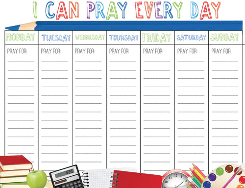 Back To School Prayer Calendar