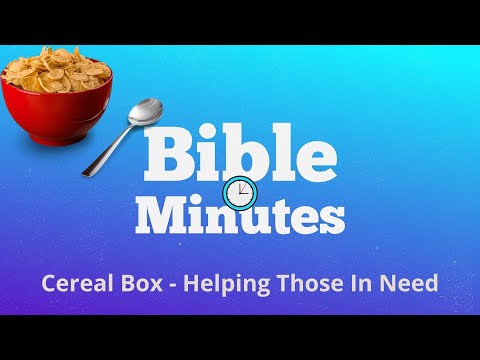 Cereal Box - Helping Those In Need