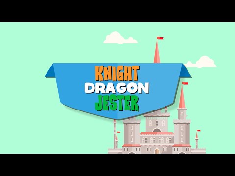 Knight, Dragon, Jester