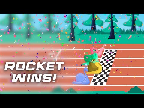 Snail Race - Rocket Wins