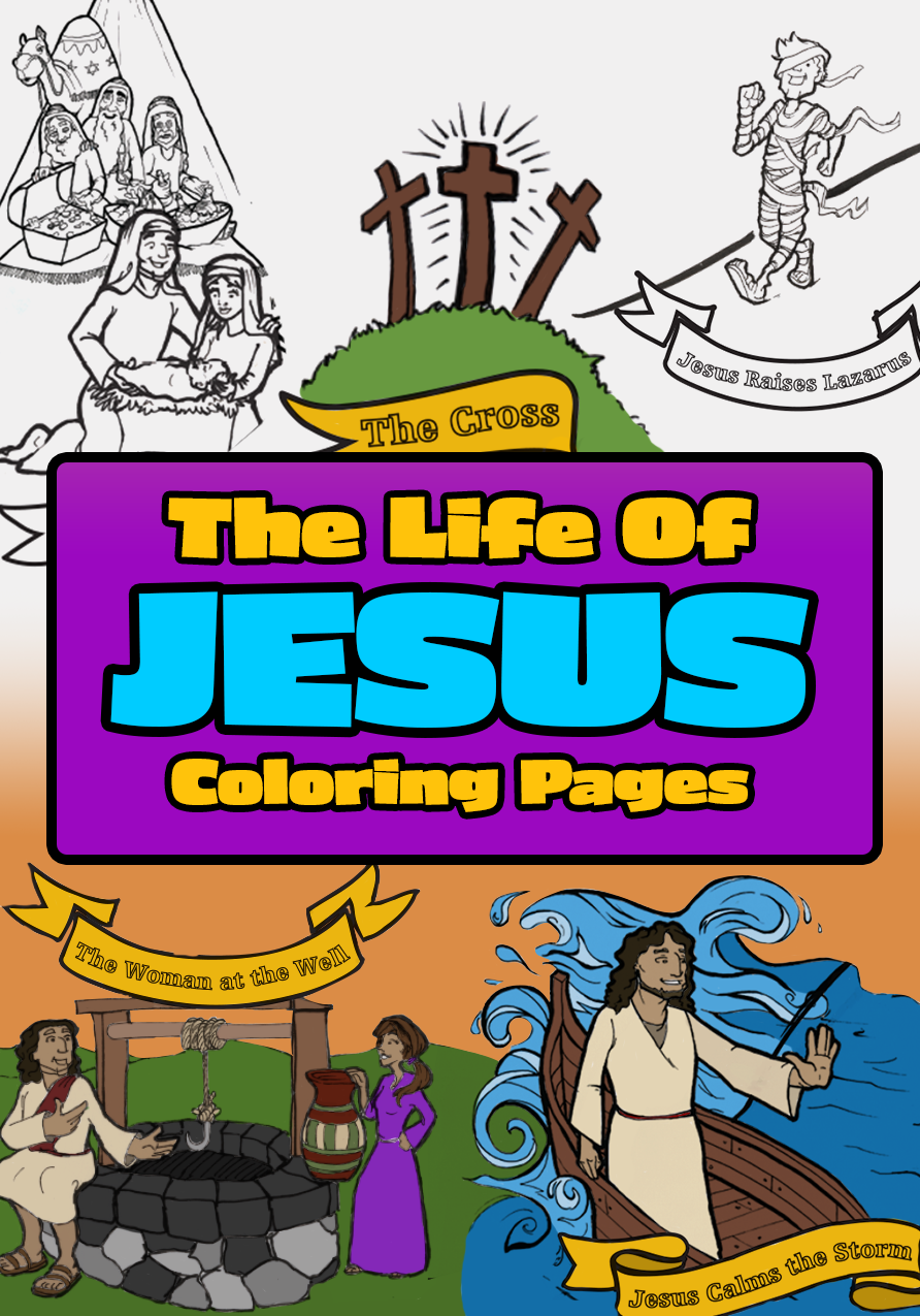 The Life Of Jesus Timeline Coloring Pages